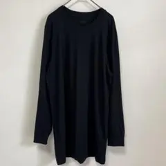 UNIQLO ヒートテック クルーネックT（9分袖）Ｌ　ブラック 一部色褪せ有