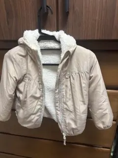 ベージュ フリースアウター 95cm
