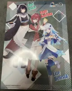 にじさんじ くら寿司 クリアファイル、缶バッジセット