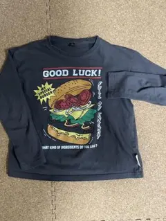 ハンバーガーグラフィック長袖カットソー130