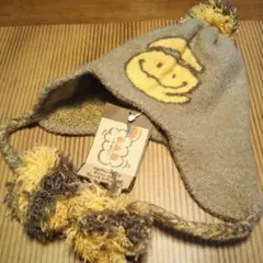 激安eaB/エーアーベー★べべ★ニット帽★帽子★タグ付き新品★ボンボン付き