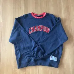 Champion クルーネック スウェット ネイビー Lのサムネイル