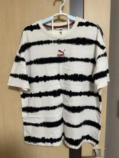 PUMA ストライプ Tシャツ 半袖 s