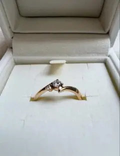 canal ４℃ K18ダイヤモンドリング 7号