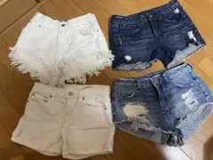 本日限定値下げ　ショーパン　ショートパンツ　デニム　Sサイズ　セット　まとめ売り