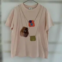フェンディKIDS バッグプリント Tシャツ ピンク 160 レディースのサムネイル