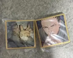 豆ガシャ色紙 NARUTO-ナルト- 疾風伝 第四弾 奈良シカマル マイト・ガイ