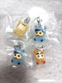 クレヨンしんちゃん みんなでくまパジャマ めじるしアクセサリー
