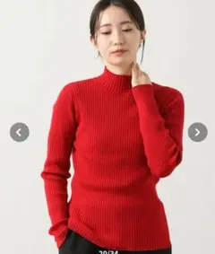 ★新品タグ付き★Gready Brilliant リブハイネック袖口ラメニット