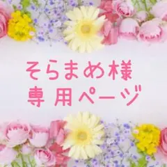 そらまめ様専用ページ