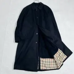 『ブルックスブラザーズ』バルマカーンコート チェック ライナー脱着 カシミヤ混