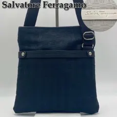 専用Salvatore Ferragamo キャンバスショルダーバッグ★079