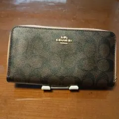 COACH ダークブラウン 長財布