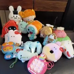 ぬいぐるみキーホルダー色々15点セット➕️おまけ1点