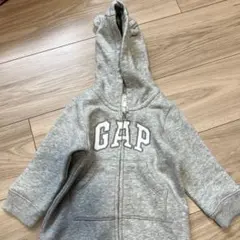 GAP フード付きロンパース 70cm グレー