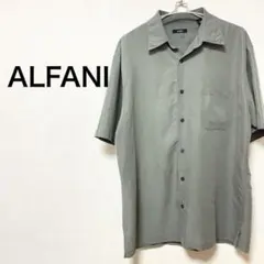ALFANI 半袖　シャツ　羽織り　シンプル　無地のサムネイル