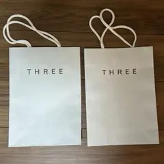 THREE ショップ袋 2枚セットのサムネイル
