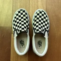 Vans チェッカー柄 スリッポン