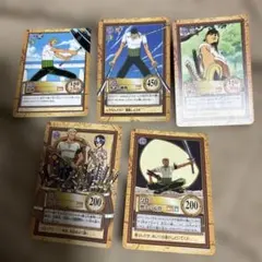 ワンピース ゾロ トレーディングカード 5枚セット