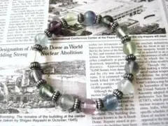 フローライトシルバーブレスレット マルチカラー蛍石