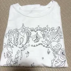 パラスパレス　2026 ナチュラルソフト天竺若葉柄プリントTシャツフリーサイズのサムネイル