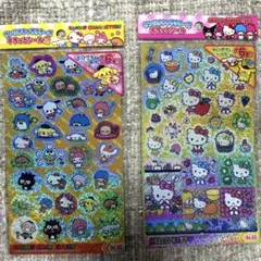サンリオキャラクターズ　キラッとシール　2枚セット　ホログラム　キティ
