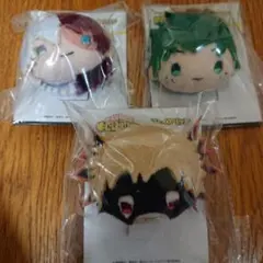 KThings 僕のヒーローアカデミア フェイスバッジ　緑谷　爆豪　轟　3点