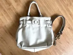 COLE HAAN コールハーン 2way ショルダーバッグ　オフホワイト