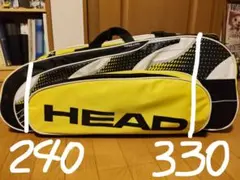 HEAD テニスラケットバッグ イエロー/ブラック
