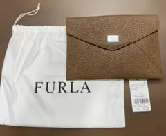 新品未使用　フルラ　クラッチバッグ　革