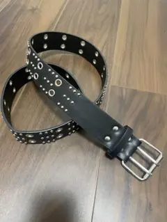 新品 スタッズ ベルト ブラック Y2K ロック ヴィンテージ風 男女兼用