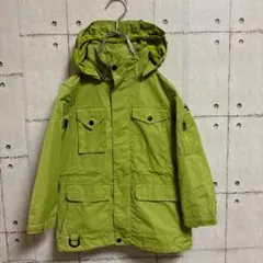 ノースフェイス 肩ロゴ刺繍　キッズ110cm マウンテンパーカー グリーン