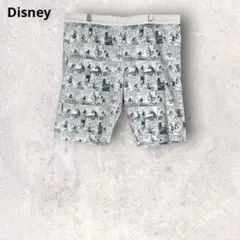 ディズニー　ミッキーマウス　ハーフパンツ　ウエストゴム　部屋着　綿混　LLのサムネイル