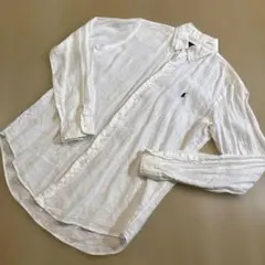 Ralph Lauren リネンBDシャツSサイズ　170/92A