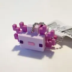 マインクラフト ラバプチフィギュア ウーパールーパー キーホルダー プライズ