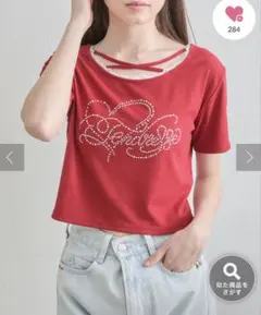 OLIVE des OLIVE 【デイリー使いにも◎】カラフルTシャツ 赤