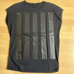 ベネトン　ブラック Tシャツ L　大きいサイズのサムネイル