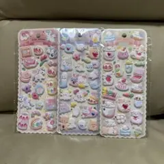 もこもこぷっくりデコシール　3種セット