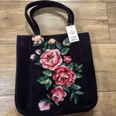 新品　FEILER 花柄刺繍 ハンドバッグ 中型