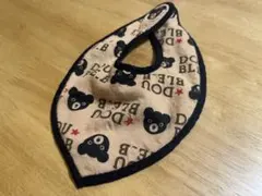 ミキハウスDOUBLE.B クマ柄 スタイ　保育園準備　ベビー