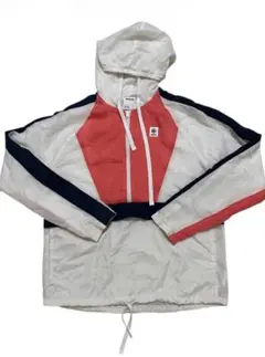 Reebok ナイロンジャケット　ハーフジップ　フード付き　古着