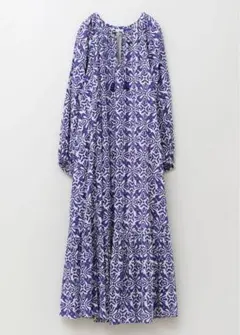 Sara mallika 刺繍ロングワンピース ブルー定価¥49,500 Sara mallika 刺繍ロングワンピース ブルー定価¥49,500 - メルカリ