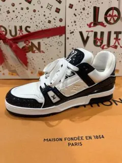 ルイヴィトン[限定美品]トレイナーライン スニーカー スワロフスキー27cm