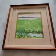 橋本広喜 版画 夏イメージ 1994年 133/500 サイン入り 額装 風景画
