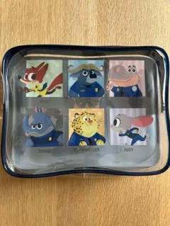 ズートピア　マチ付ビニールポーチ　Disney