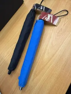 折りたたみ傘 黒 青 新品タグ付き
