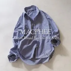 定価17600円 MACPHEE コットンブロード コクーンバックワイヤーシャツのサムネイル