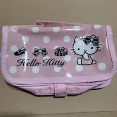 Hello Kitty ピンク ドット柄 ポーチのサムネイル