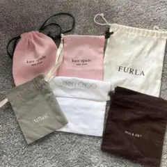 ブランド　巾着　6枚セット　Jimmy Choo kate spade他のサムネイル