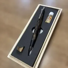 野原工芸 超特上黒柿孔雀杢 ボールペン 玉クリップのサムネイル